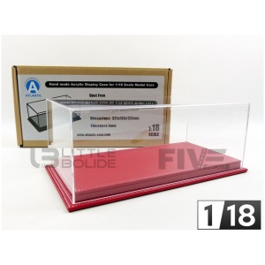 ATLANTIC CASE 1/18 - DISPLAY CASE Show-Case 1/18 - Mulhouse Red Leather