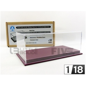 ATLANTIC CASE 1/18 - DISPLAY CASE Show-Case 1/18 - Mulhouse Burgundy Leather