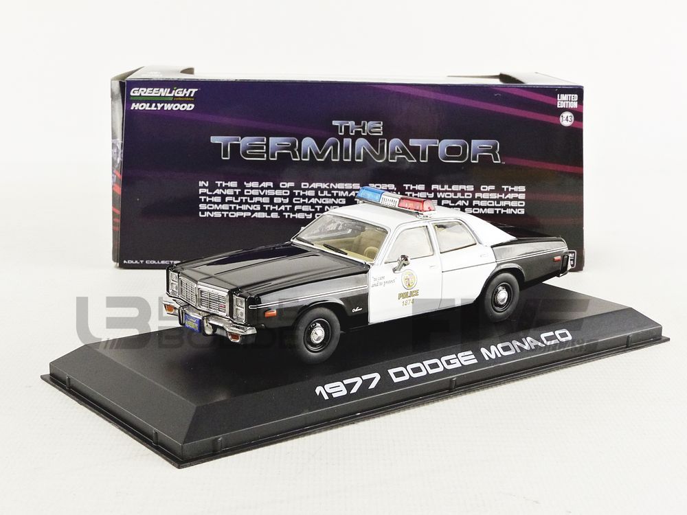 GREENLIGHT COLLECTIBLES 1/43 - DODGE Monaco Police - The Terminator 1977
