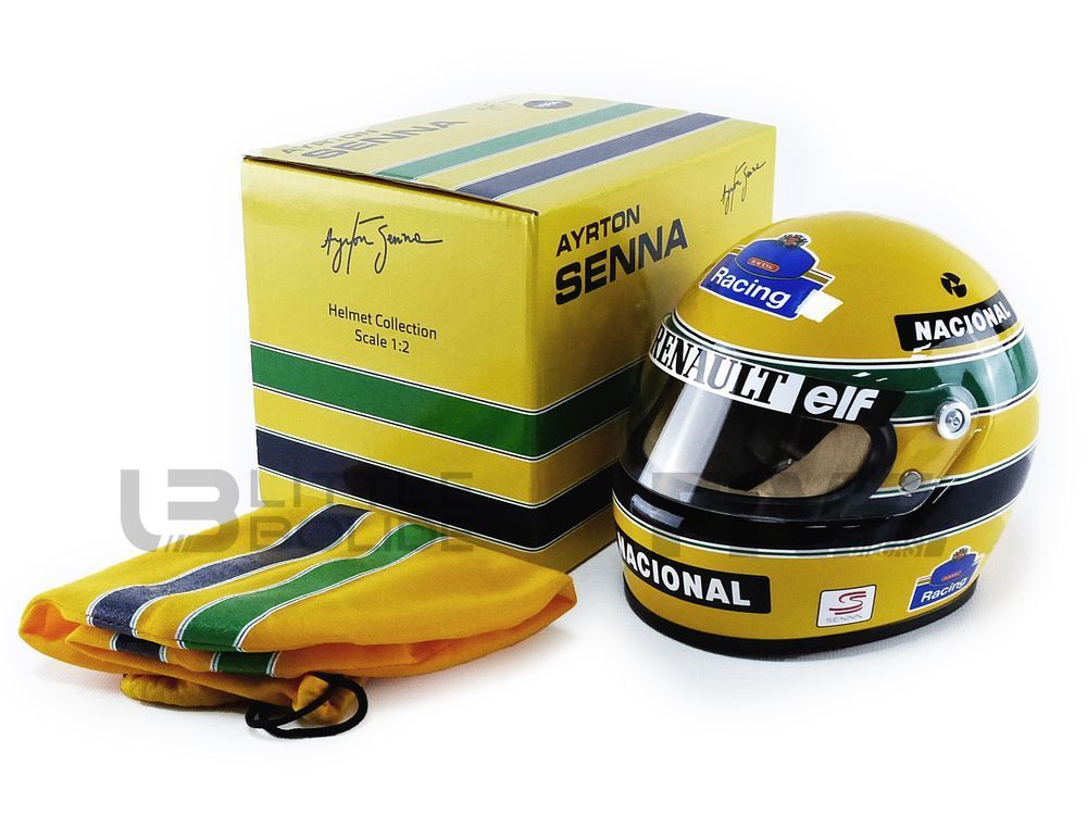 Mini escala H-ELMET Réplica 1/2 - Casque Ayrton Senna - Williams Renault 1994