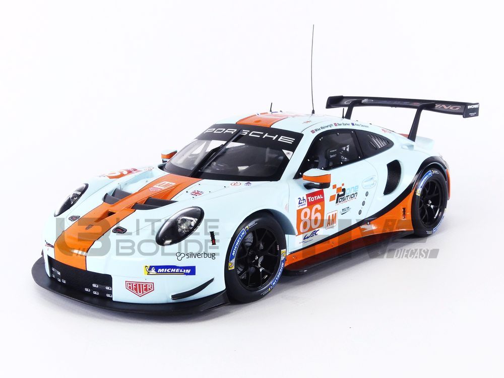 IXO-MODELS LEGT18024 Scale 1/18 | PORSCHE 911 991 RSR 4.0L FLAT-6 PORSCHE GT TEAM N 92 24h LE Mans 2019 M Christensen K Estre L Vanthoor