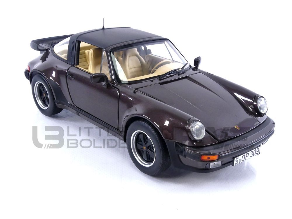 Porsche Pieces Modèle Réduit Herpa Porsche 911 Turbo Marron - 1/87, Manque Un Rétro, état Occasion Cle Porsche