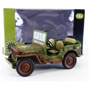 AMERICAN DIORAMA 1/18 - JEEP Willys Military Police Dirty Version - 1944