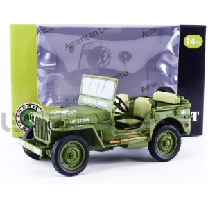 AMERICAN DIORAMA 1/18 - JEEP Willys Military Police - 1944