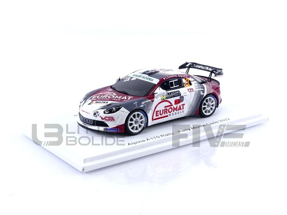 Spark 1/18 Alpine A110 Rallye N°46 - Rallye Monte-Carlo 2022, Neuve