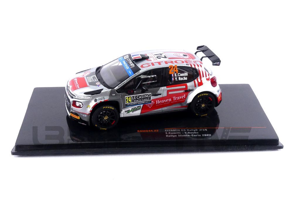 CITROEN C3 RALLY2 N.24 RALLY MONTE CARLO 2022 CAMILLI/ROCHE 1:43 Ixo