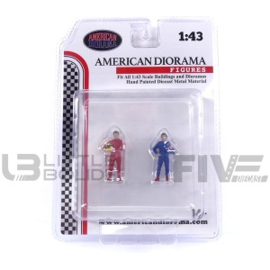 AMERICAN DIORAMA 1/43 - FIGURINES Racing Legends 1980 Set of 2 Figures