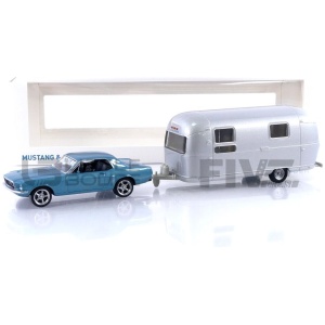 NOREV - JET CAR 1/43 - FORD Mustang with Trailer Airstream - 1968