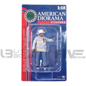 AMERICAN DIORAMA 1/18 - FIGURINES Fire Fighter - Captain
