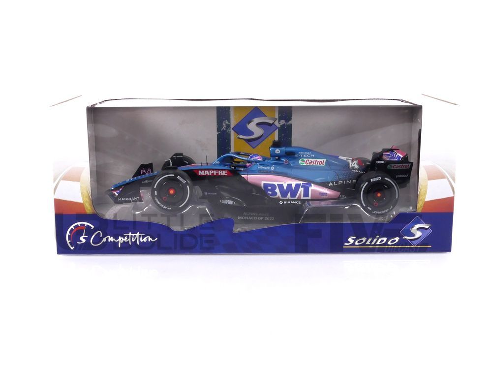 SOLIDO 1/18 – ALPINE A522 – Monaco GP 2022 (F. Alonso) - Little Bolide