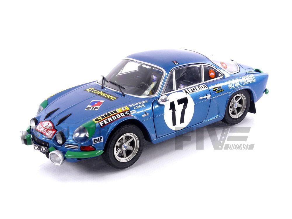 Alpine A110 1600S Blue #23 Nicolas/Vial Rallye Monte Carlo 1972 1 18 S1804208