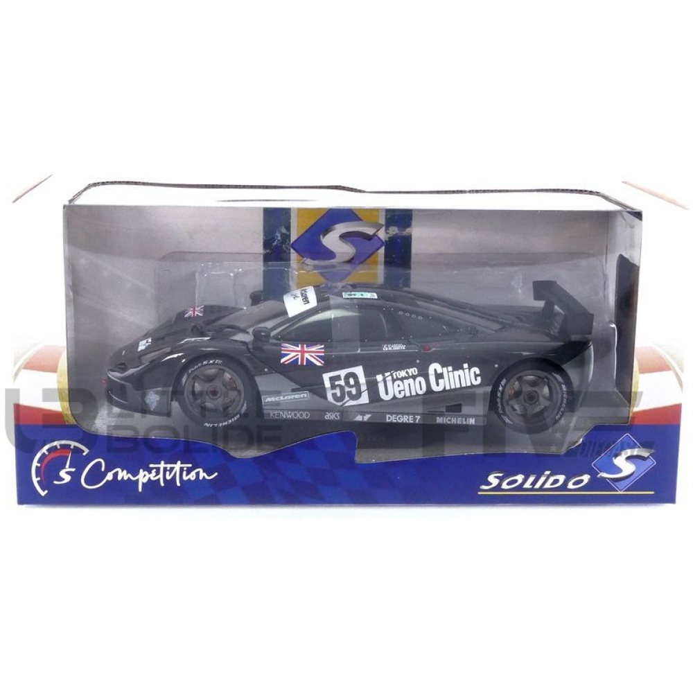 Miniature Solido 1/18 – McLaren F1 GTR 'Short Tail' Le Mans 1995 – NEUVE