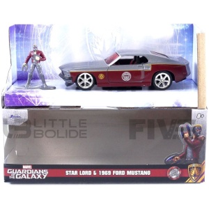 JADA TOYS 1/32 - FORD Mustang Fastback with Star Lord Figure - 1969