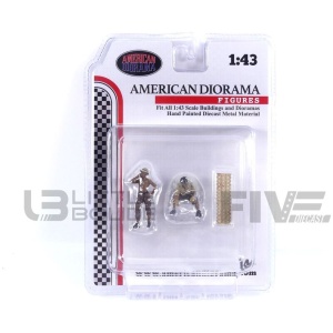 AMERICAN DIORAMA 1/43 - FIGURINES Mechanic Crew 4x4 Camel Trophy Set 1
