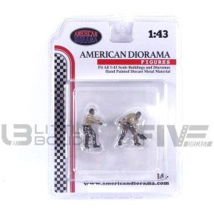 AMERICAN DIORAMA 1/43 - FIGURINES Mechanic Crew 4x4 Camel Trophy Set 2
