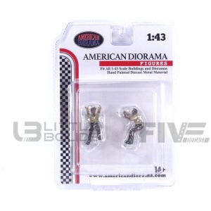 AMERICAN DIORAMA 1/43 - FIGURINES Mechanic Crew 4x4 Camel Trophy Set 3