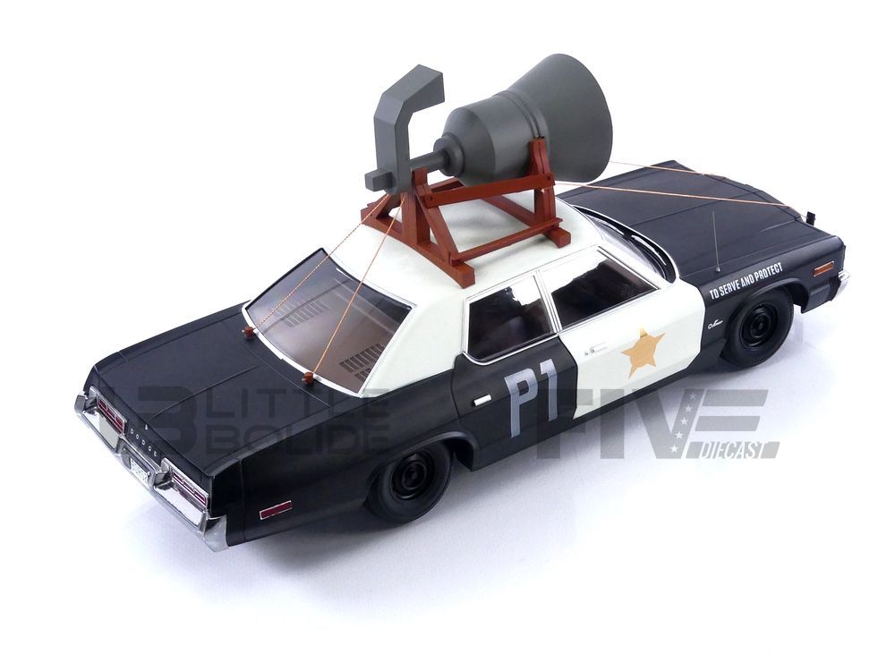 Miniature DODGE MONACO AVEC TOIT VINYL 1974 MARRON METALLISE/NOIR 1/18