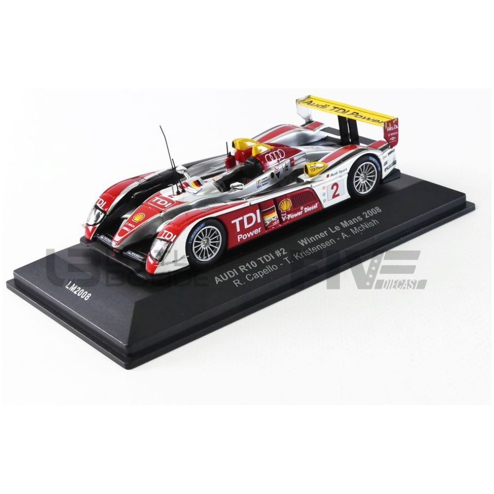 LM2008 – IXO 1/43 - AUDI R10 TDI - Winner Le Mans 2008 - Little Bolide