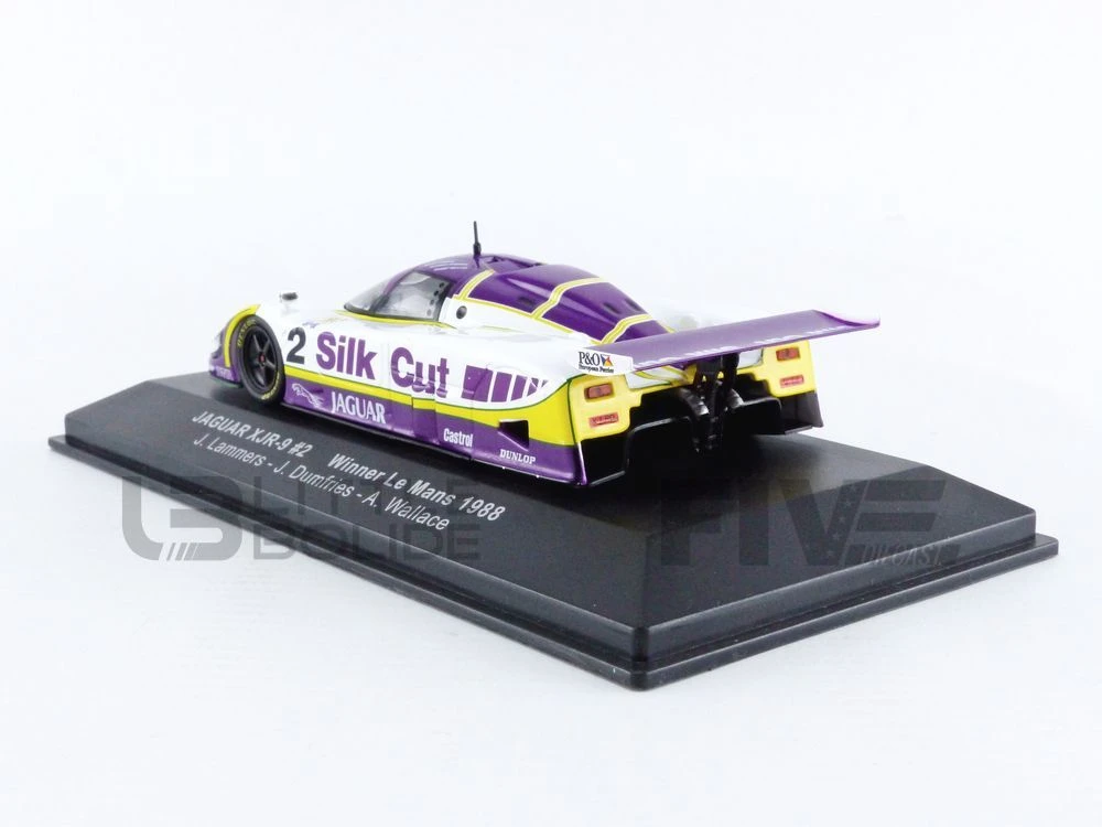 1988ウイナー　Jaguar XJR-9 Silk Cut 1/43 ミニカー LM1988 – IXO 1/43 - JAGUAR XJR 9 Silk Cut - Winner Le Mans 1988