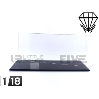 JEWEL CASES 1/18 - DISPLAY CASE Show-Case 1/18 Acryl Case Baseplate Glossy Black