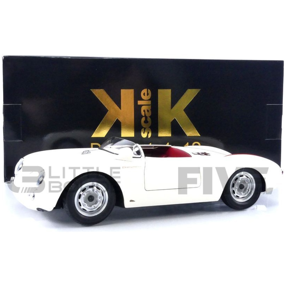 Porsche 550 A Spyder 1953 White / Red 1/12 KK Scale KKDC120114