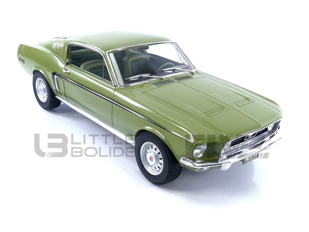 Ford Mustang Fastback GT 1968 Vert Clair 1/12 NOREV 122704 NOREV 122704 Xml 1332 1907 1193 61597