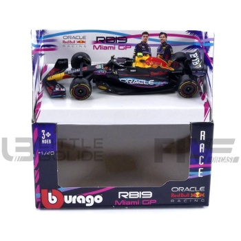 BBURAGO 1/43 - RED BULL RB19 - Miami GP 2023 (S. Perez)