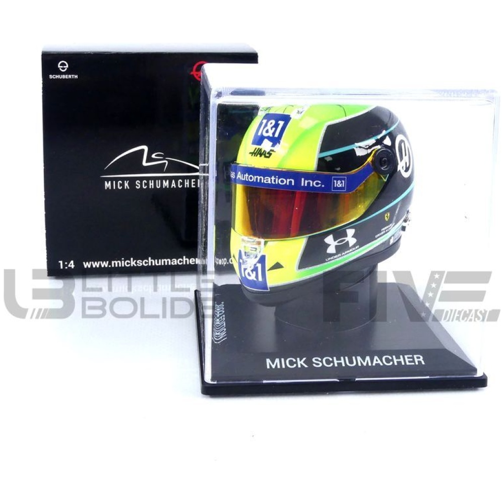 Mini Casque 1/4 Mick Schumacher Haas 2022 - MKS-MH-4-2022 (Neuf)