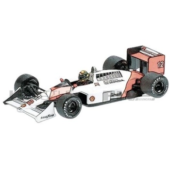 MINICHAMPS 1/18 - MCLAREN Honda MP4/4 Dirty Version - World Champion 1988 (A. Senna)