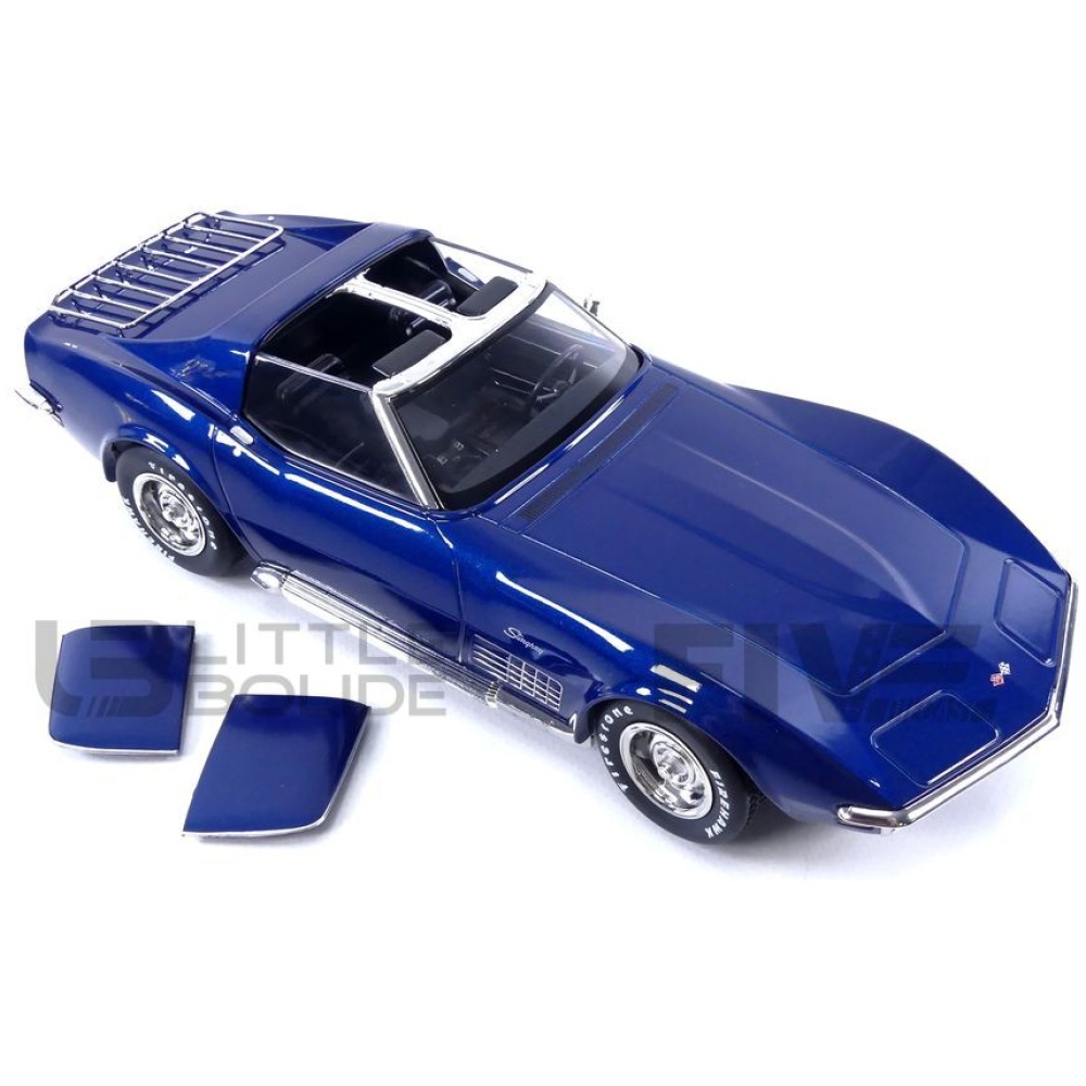 KK Scale 1:18 CHEVROLET CORVETTE C3 BLUE METALLIC 1972 Diecast Model | . de