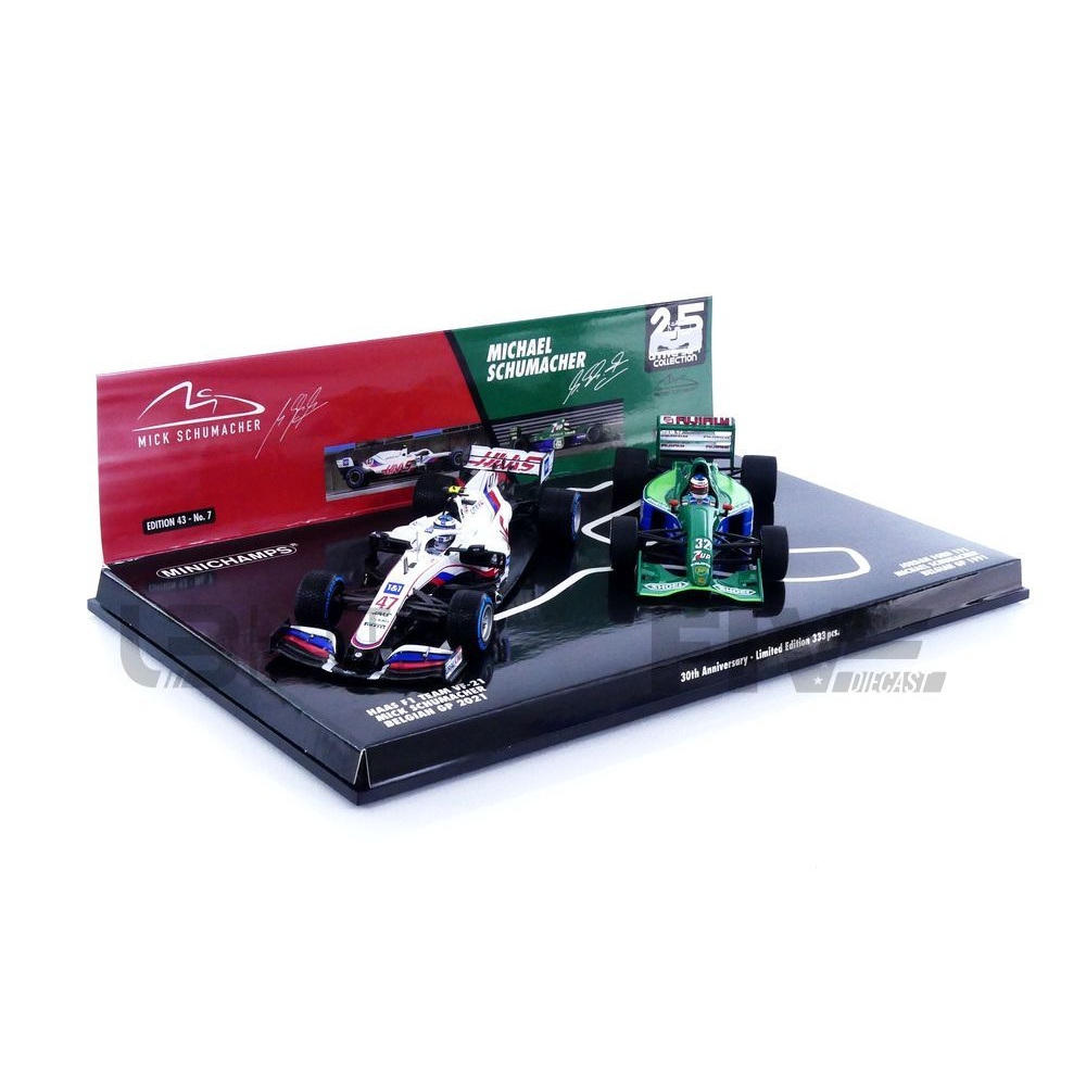512213247 – MINICHAMPS 1/43 - HAAS F1 TEAM 2 Car Set VF-21