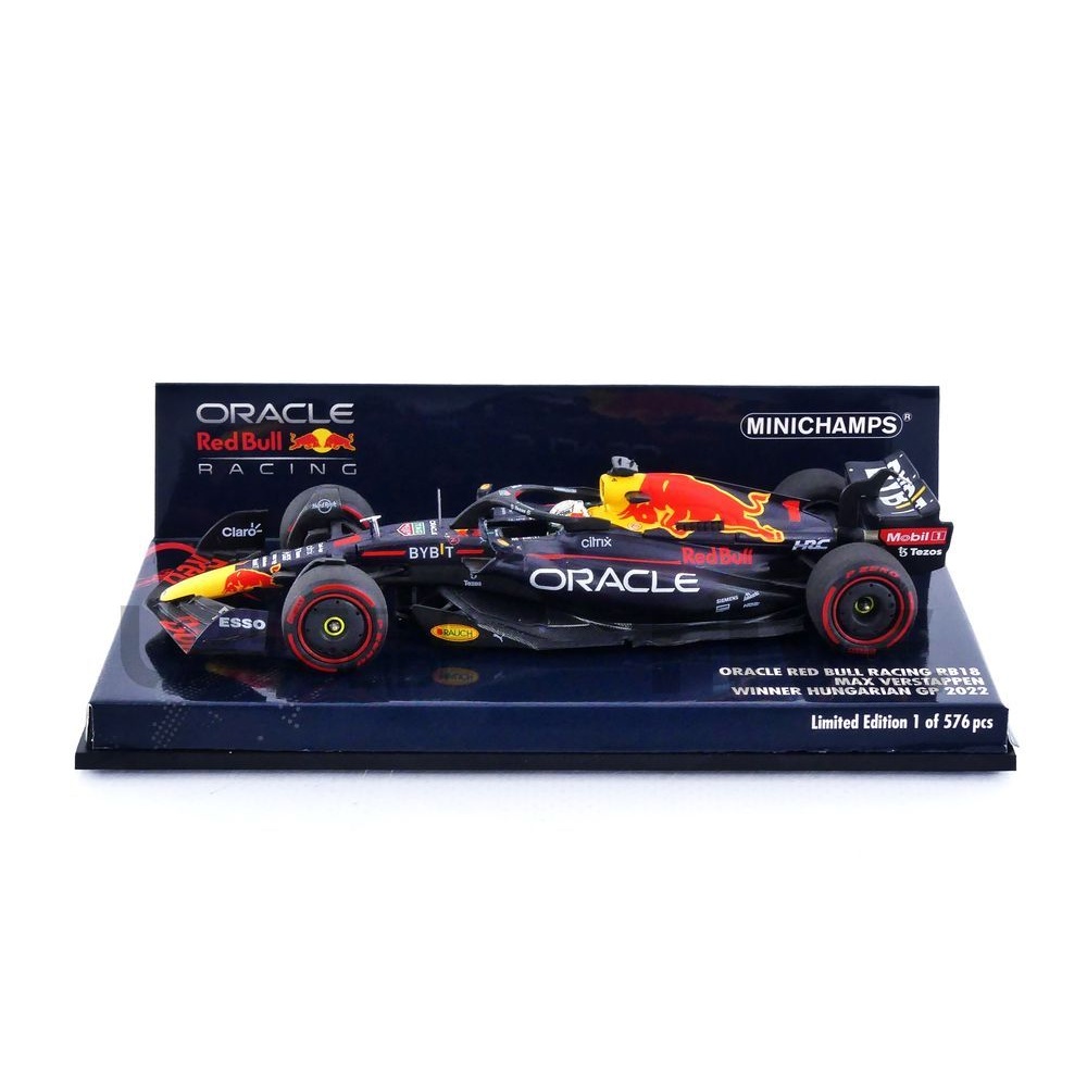 417221301 – MINICHAMPS 1/43 - RED BULL RB18 - Winner Hungarian GP