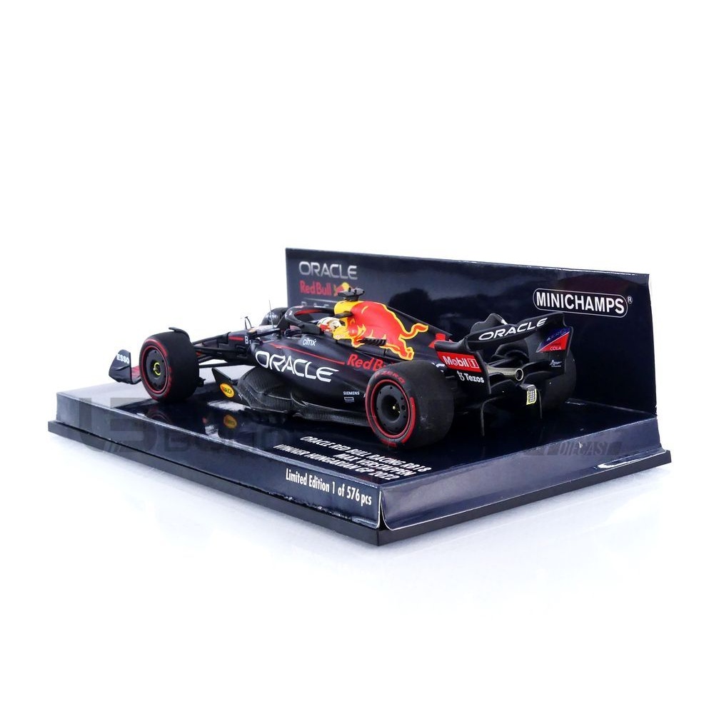 417221301 – MINICHAMPS 1/43 - RED BULL RB18 - Winner Hungarian GP