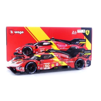 BBURAGO 1/18 - FERRARI 499P 3.0L Turbo V6 - Pole Position Le Mans 2023
