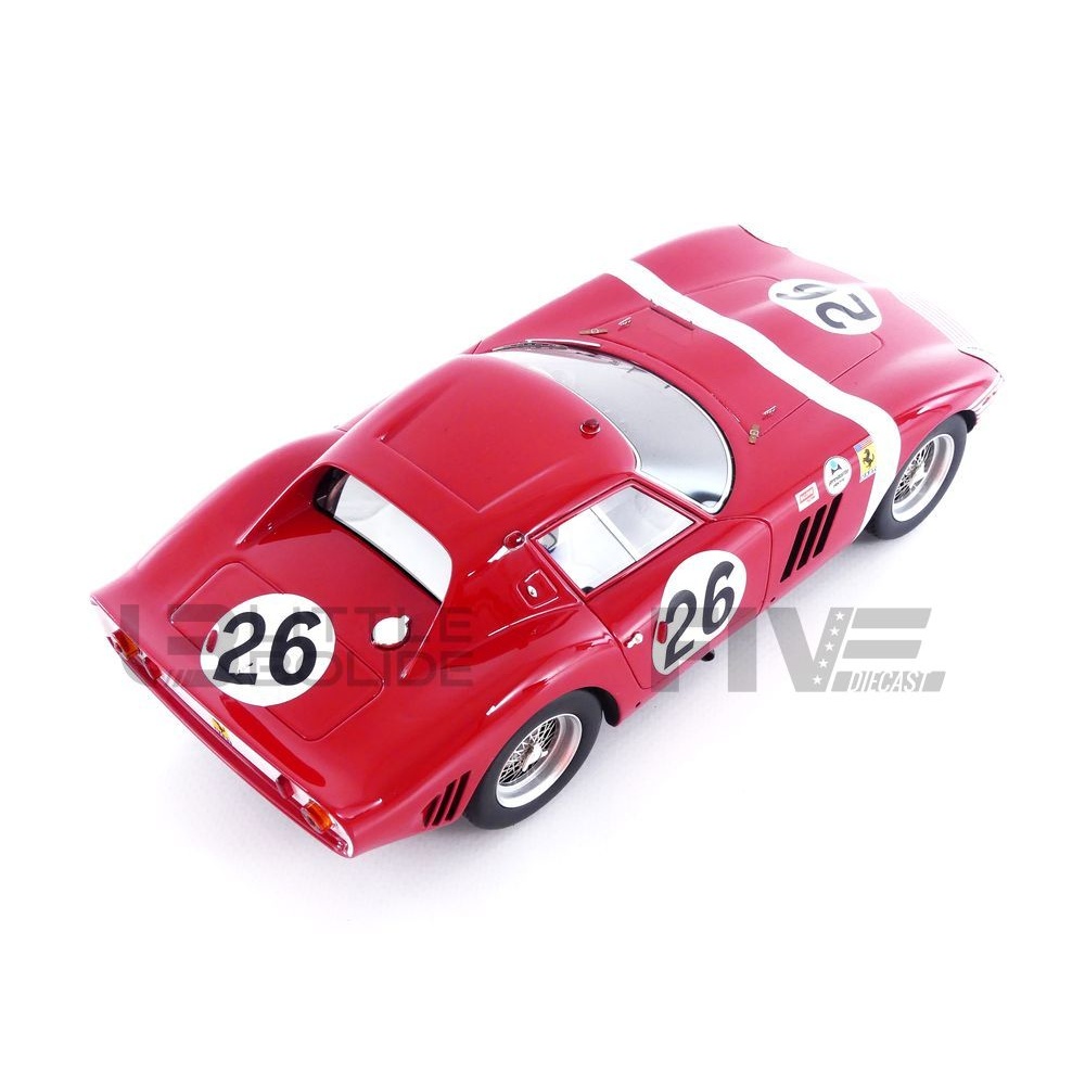 FERRARI 250 TR PONTOON-FENDER VERSION PRESSE 1958 ROUGE AVEC CERCLES BLANCS