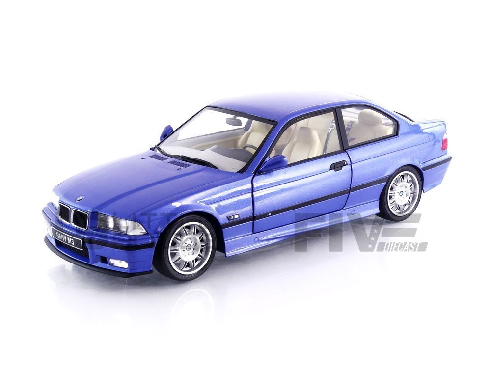 BMW E36 M3 Coupe, türkis, 1:18, Solido | Model Car World