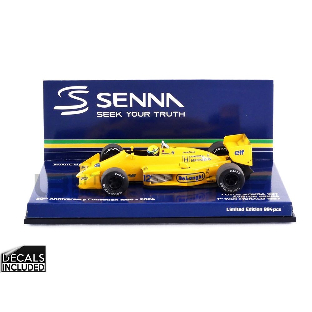 540873392 – MINICHAMPS 1/43 - LOTUS 99T Dirty Version - Winner