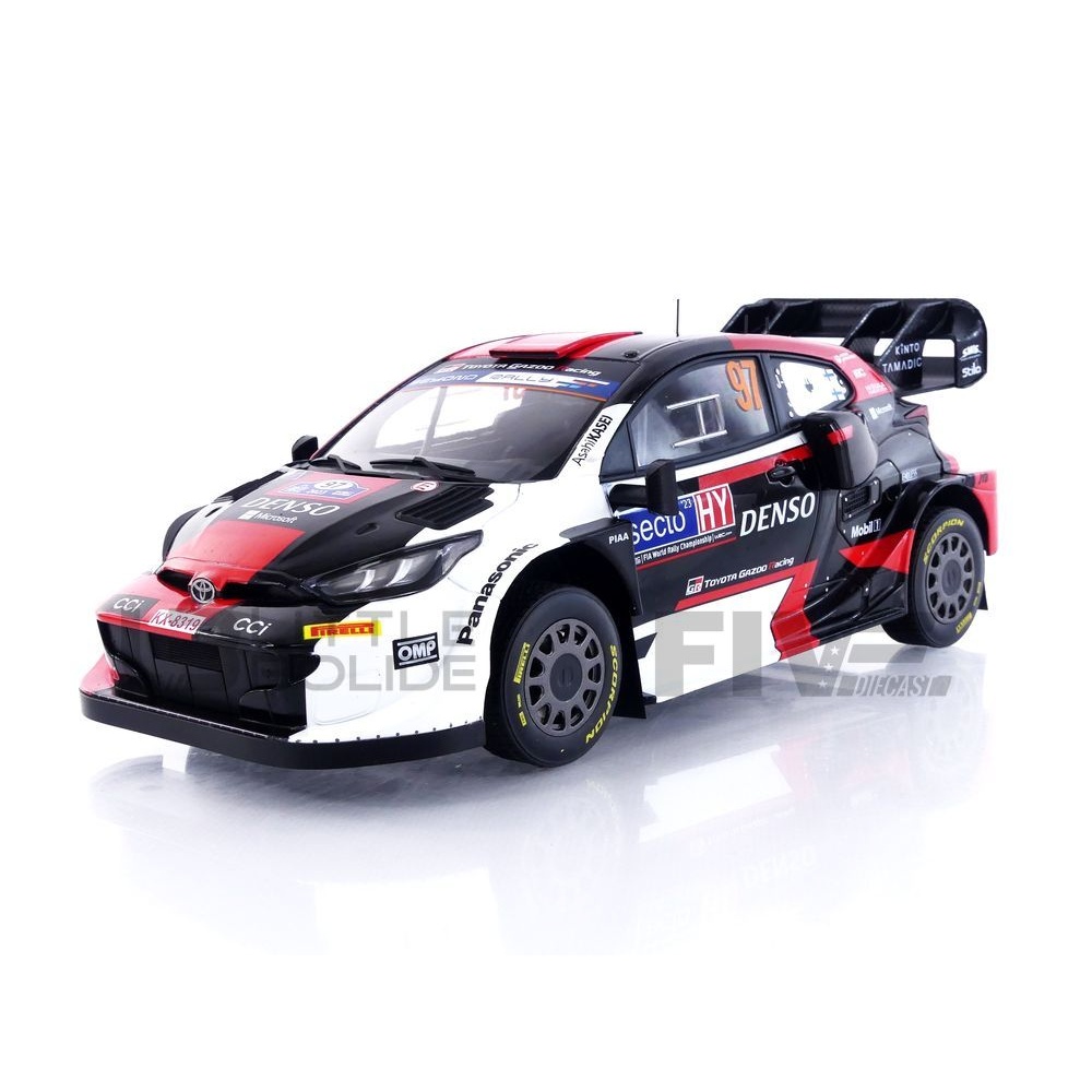 1/18 Ixo 2023 Toyota GR Yaris Rally1 #97 J-M.Latvalla, J.Hänninen Rally Finland Diecast Car