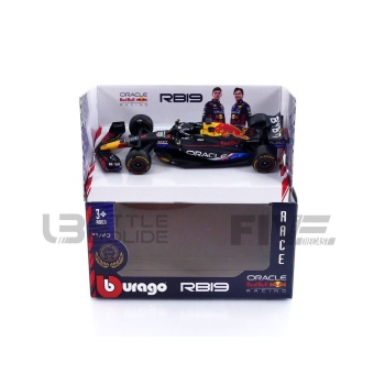BBURAGO 1/43 - RED BULL RB19 - World Champion Winner Austin USA GP 2023 (M. Verstappen)