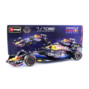 BBURAGO 1/18 - RED BULL RB19 - World Champion Winner Austin USA GP 2023 (M. Verstappen)