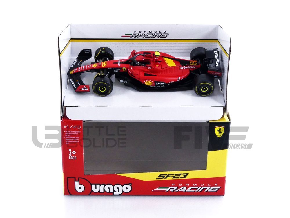 BBURAGO 1/43 - FERRARI SF-23 - 3rd Monza GP 2023 (C. Sainz)