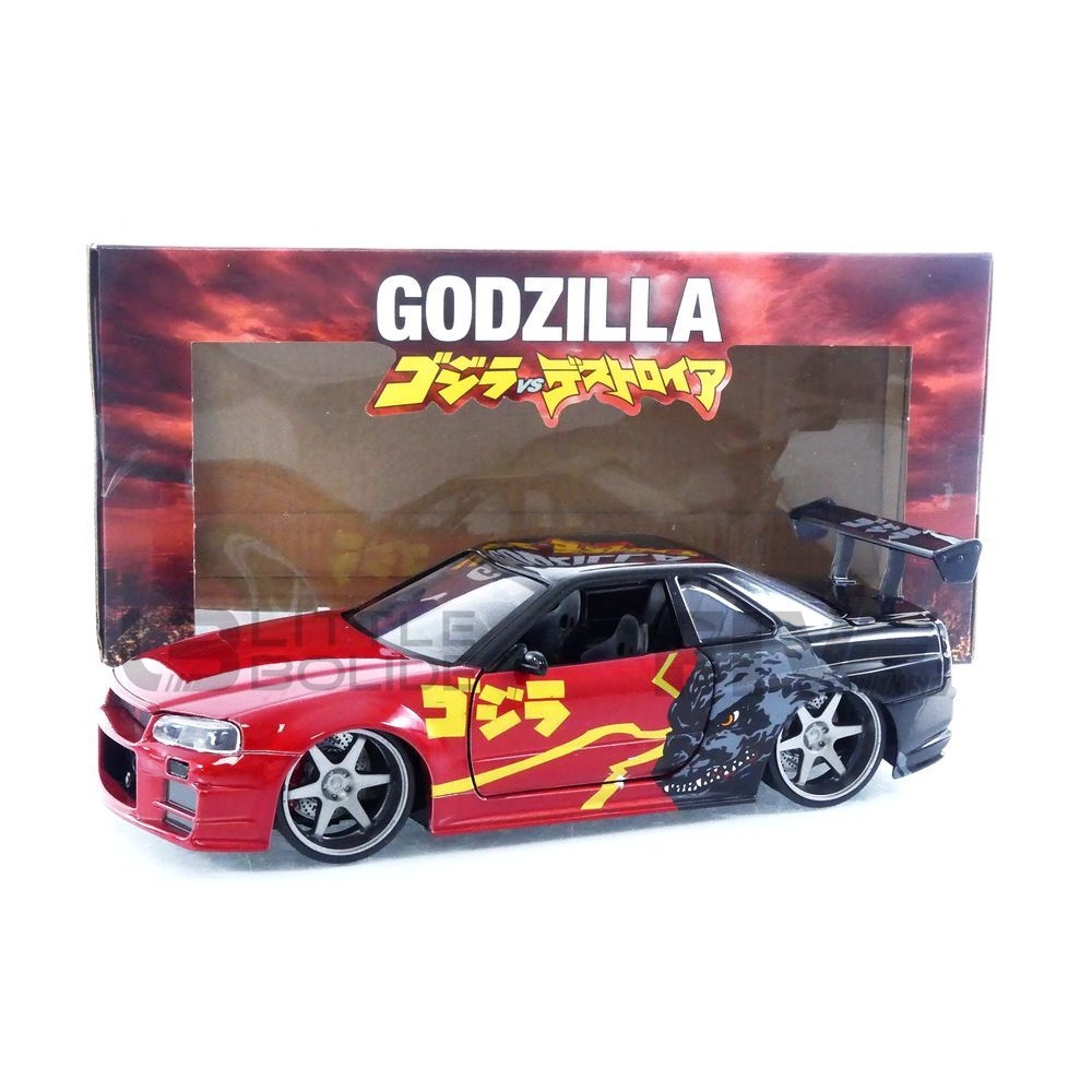 35133R/BK – JADA TOYS 1/24 - NISSAN Skyline GT-R (R34) Godzilla