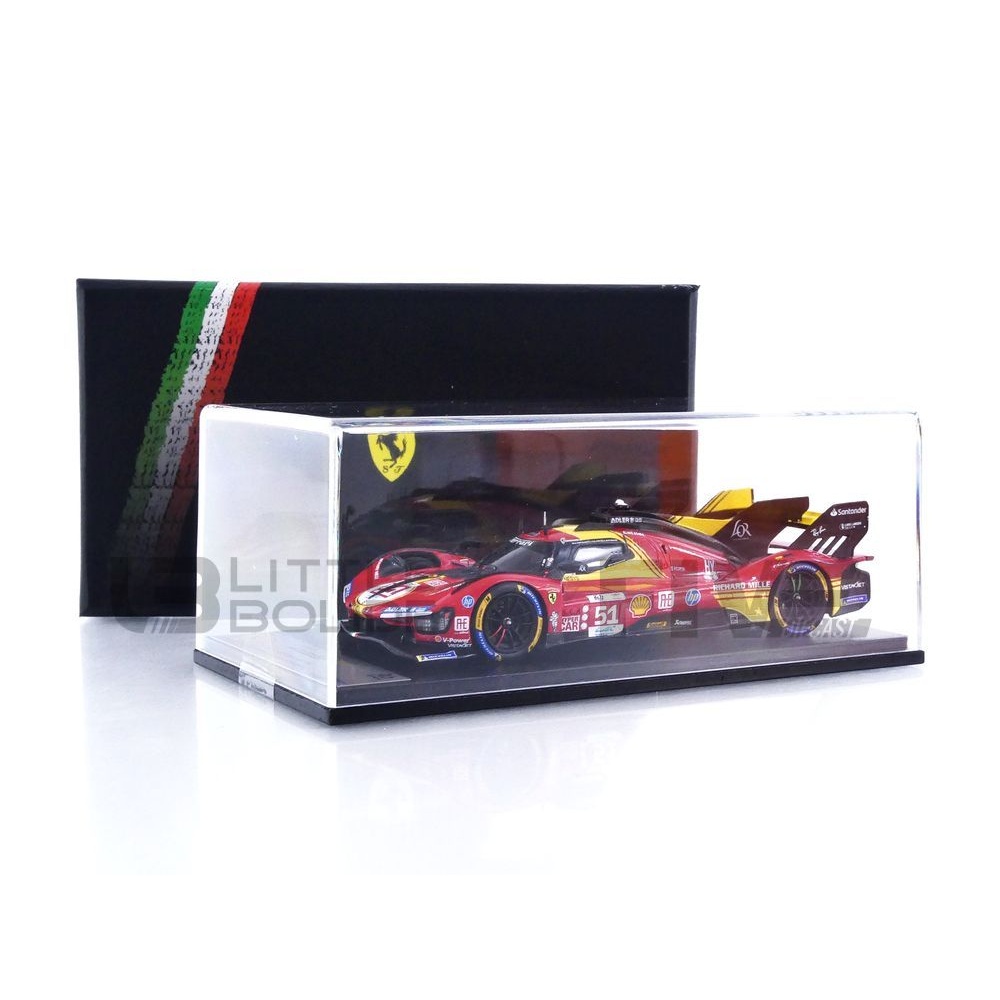 Ferrari 499P Hypercar 2024 Le Mans Miniature 1/18 LOOKSMART - Résine LS18LM049
