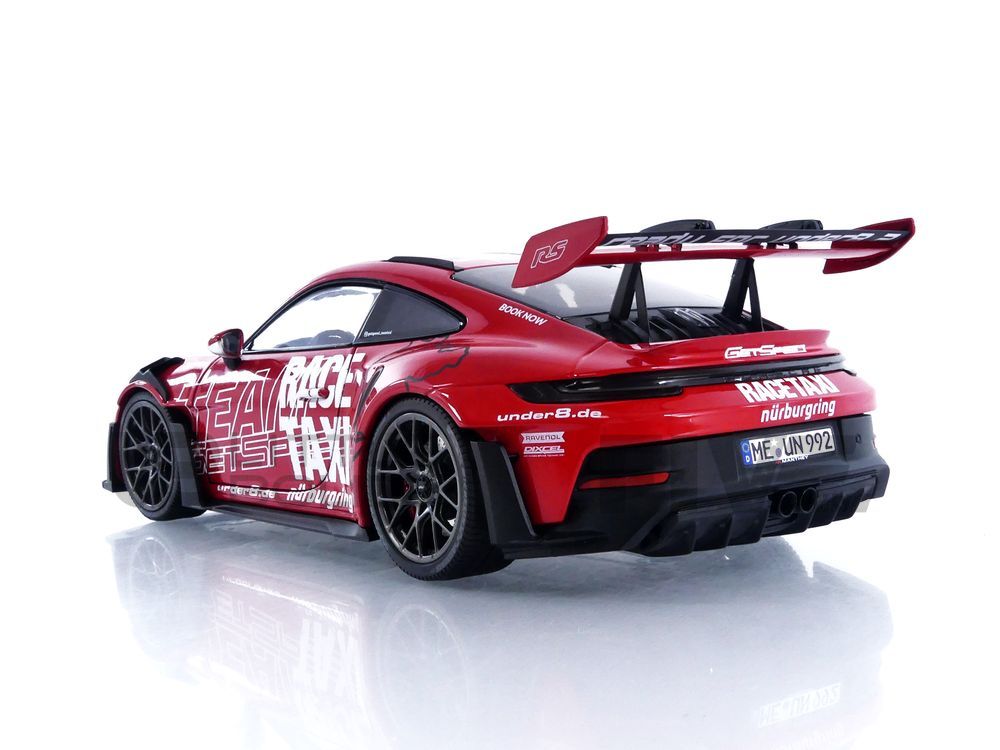 Minichamps 1/18 Porsche 911 (992) GT3RS 2024 Rouge - GETSPEED RACE - Neuve