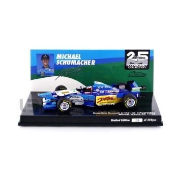 MINICHAMPS 1/43 - BENETTON Renault B195 - Winner French GP 1995 (M. Schumacher)