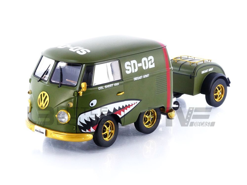 SOLIDO 1:18 Kool Kombi Orange & White 1950 - envie 2 buller