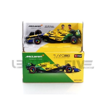 BBURAGO 1/43 - MCLAREN MCL38 - 2nd Monaco GP 2024 (O. Piastri)