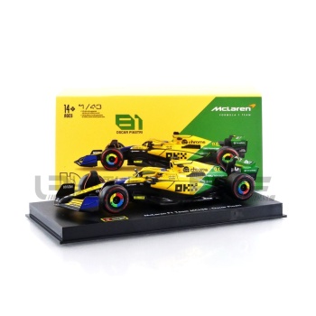 BBURAGO 1/43 - MCLAREN MCL38 - 2nd Monaco GP 2024 (O. Piastri)