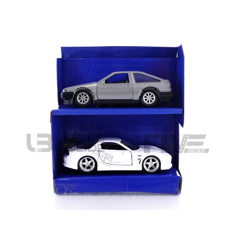35690S – JADA TOYS 1/32 - TOYOTA Trueno & Mazda RX-7 Twin Pack