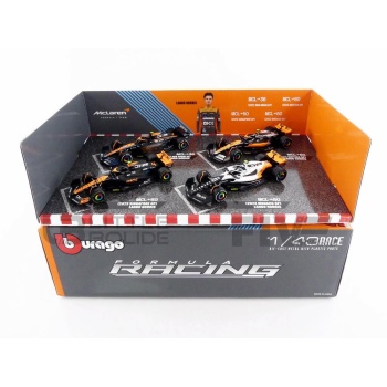 BBURAGO 1/43 - MCLAREN Pack - MCL36 - MCL60 - MCL60 - MCL60 - 2023 (L. Norris)